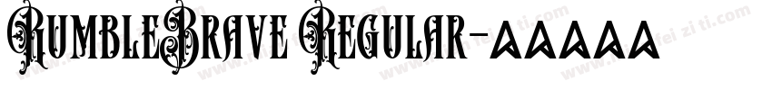 RumbleBrave Regular字体转换